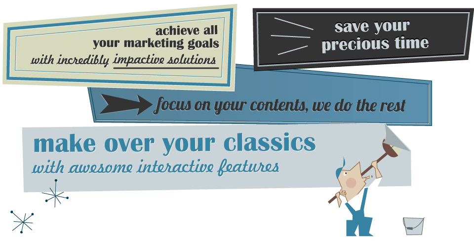 Achive all your marketing goals - save your precious time - focus on your contents - make over youe classics